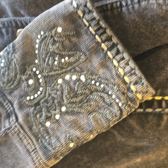 Vintage Ethyl Long Embellished Corduroy Jacket - Picture 4 of 8